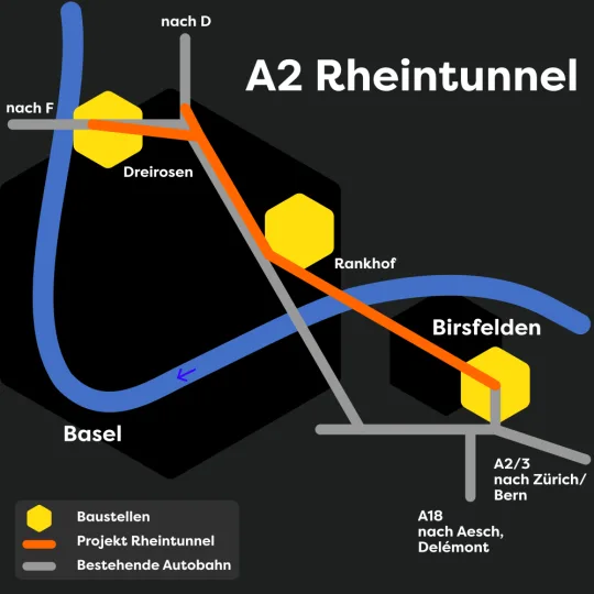 Plan Rheintunnel