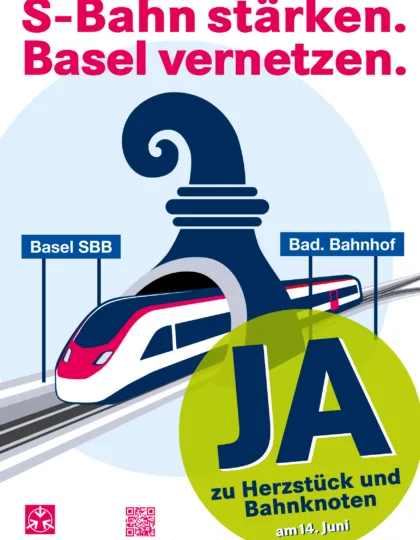 Plakat Ja Durchmesserlinie Bahnknoten