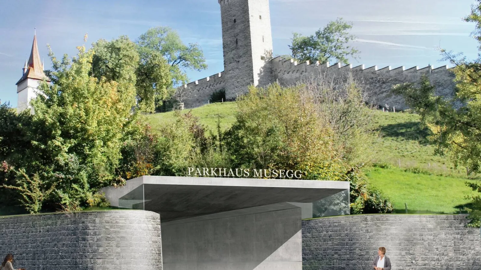 Illustration Projekt Parkhaus Musegg Luzern