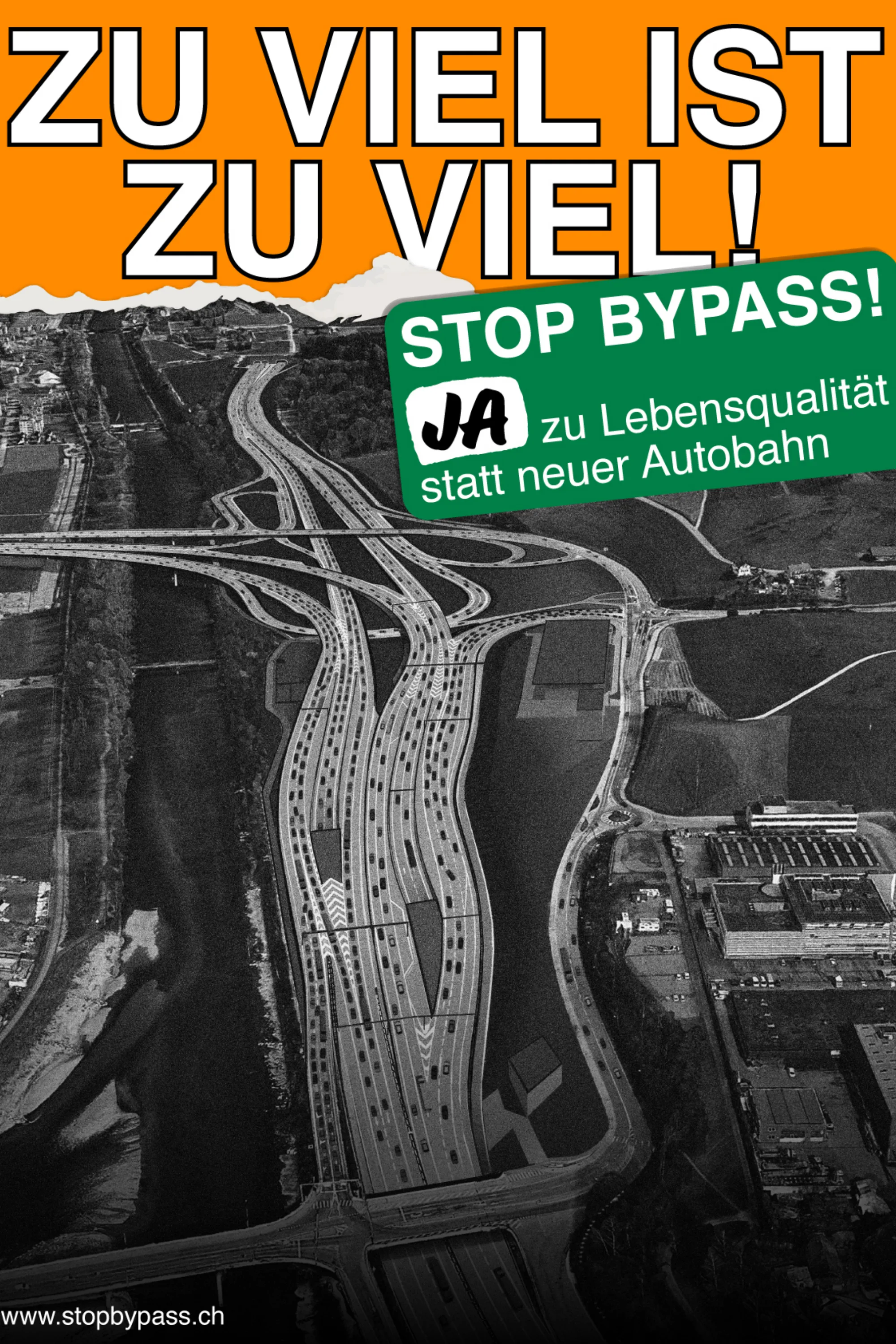 Stop Autobahnausbau, VCS für Verkehrswende, Abstimmung Initiative Stop Bypass in Emmen 29.11.2026