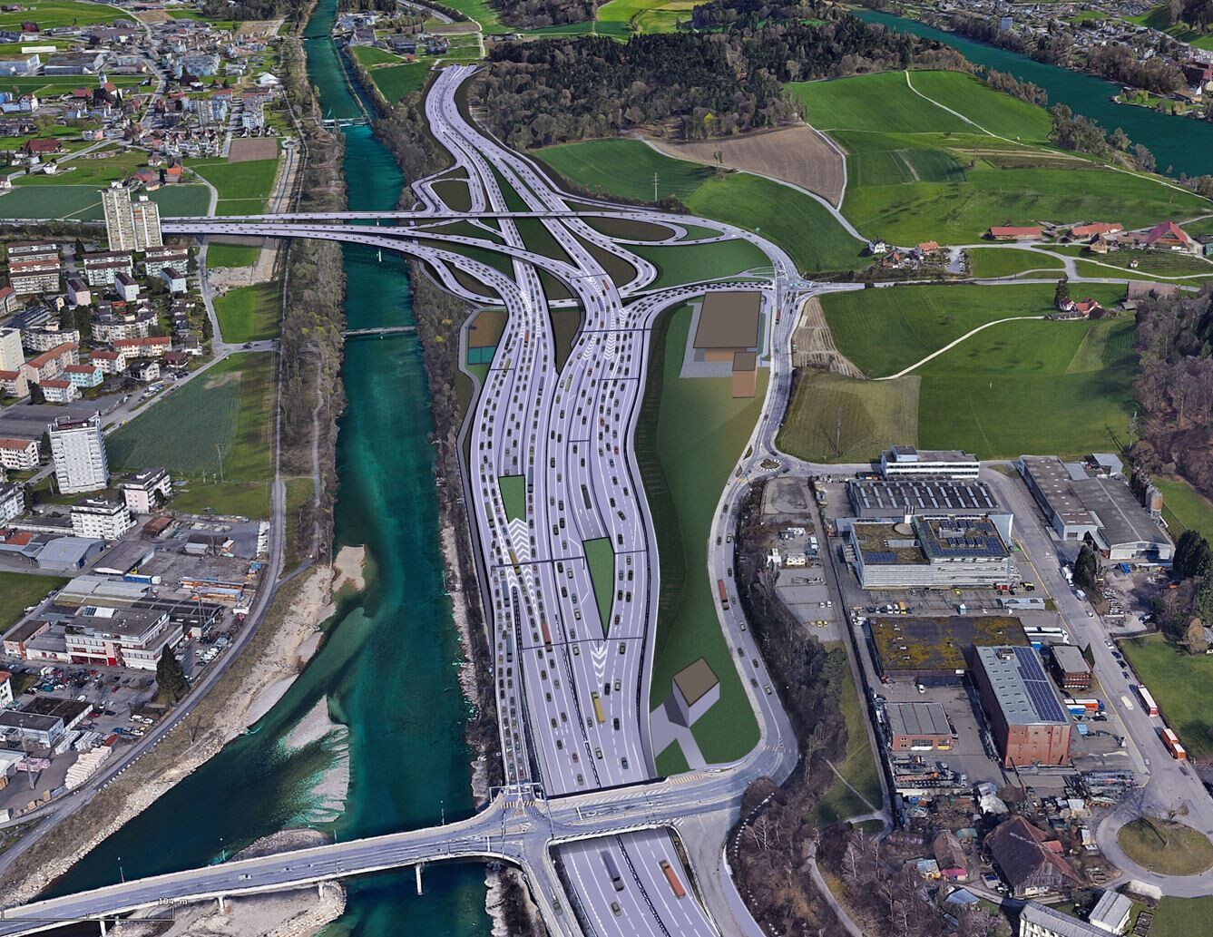 Bypass Nordportal mit Autos