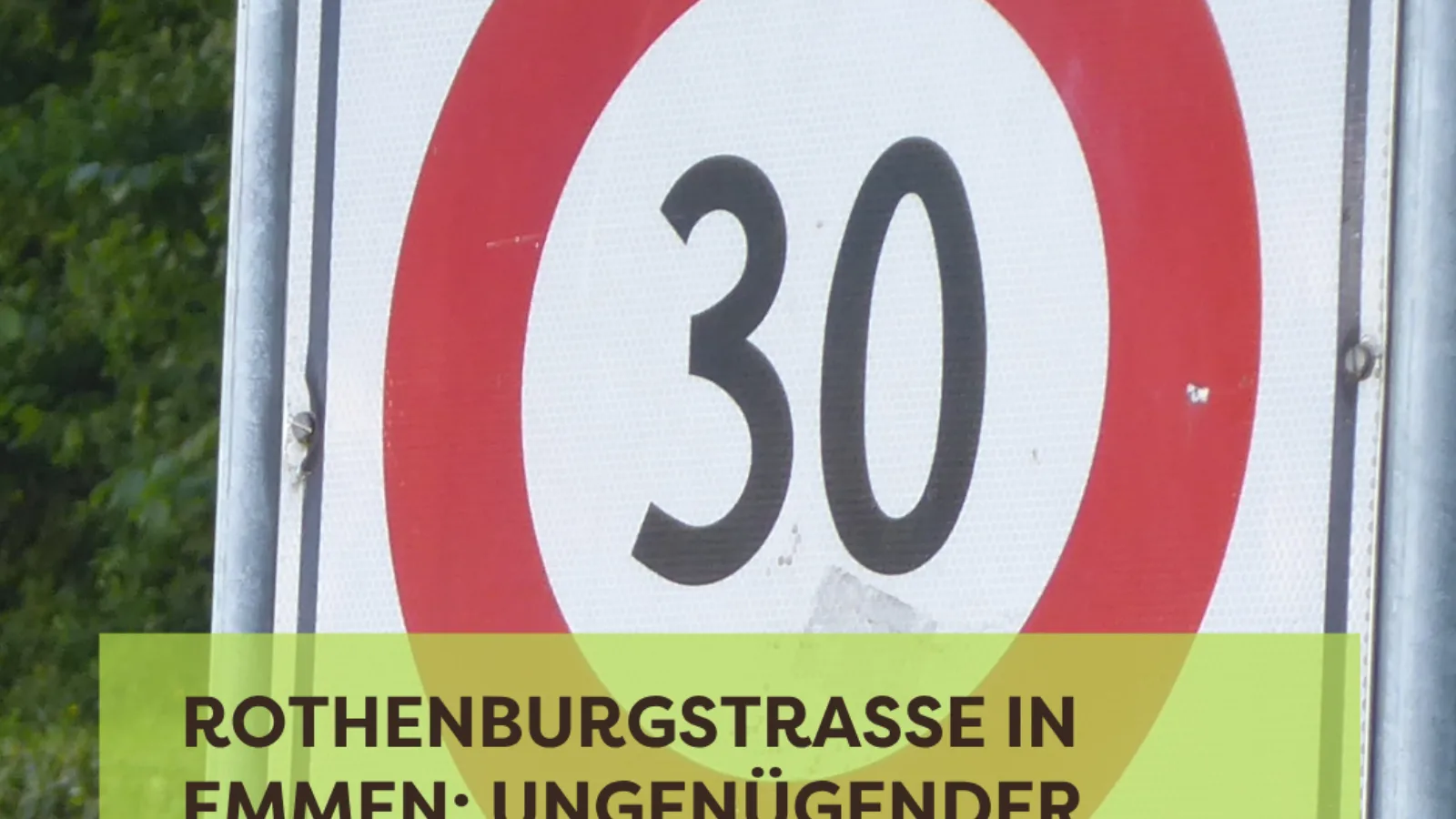 Lärmschutz, Tempo 30, ökologische Mobilität, flächeneffiziente Verkehrsträger, SDA 4-Belag