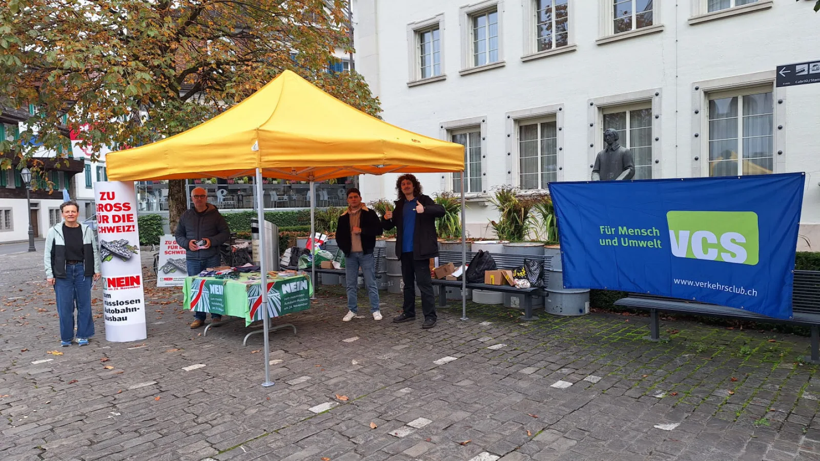 Standaktion in Stans