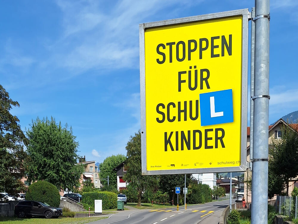 Kampagne "Stoppen für Schulkinder", Stans