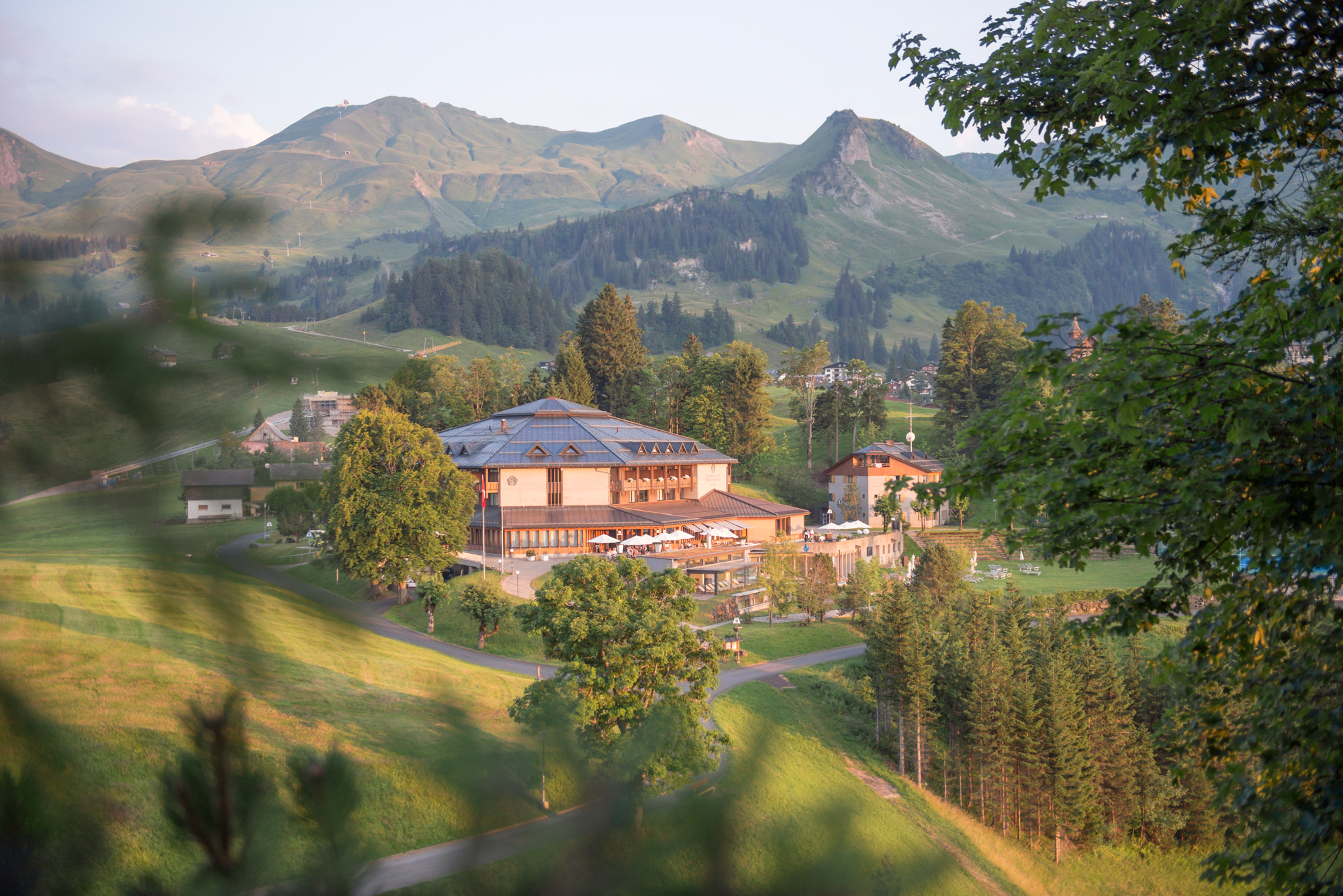 Aussenansicht des Wellness Hotels Stoos
