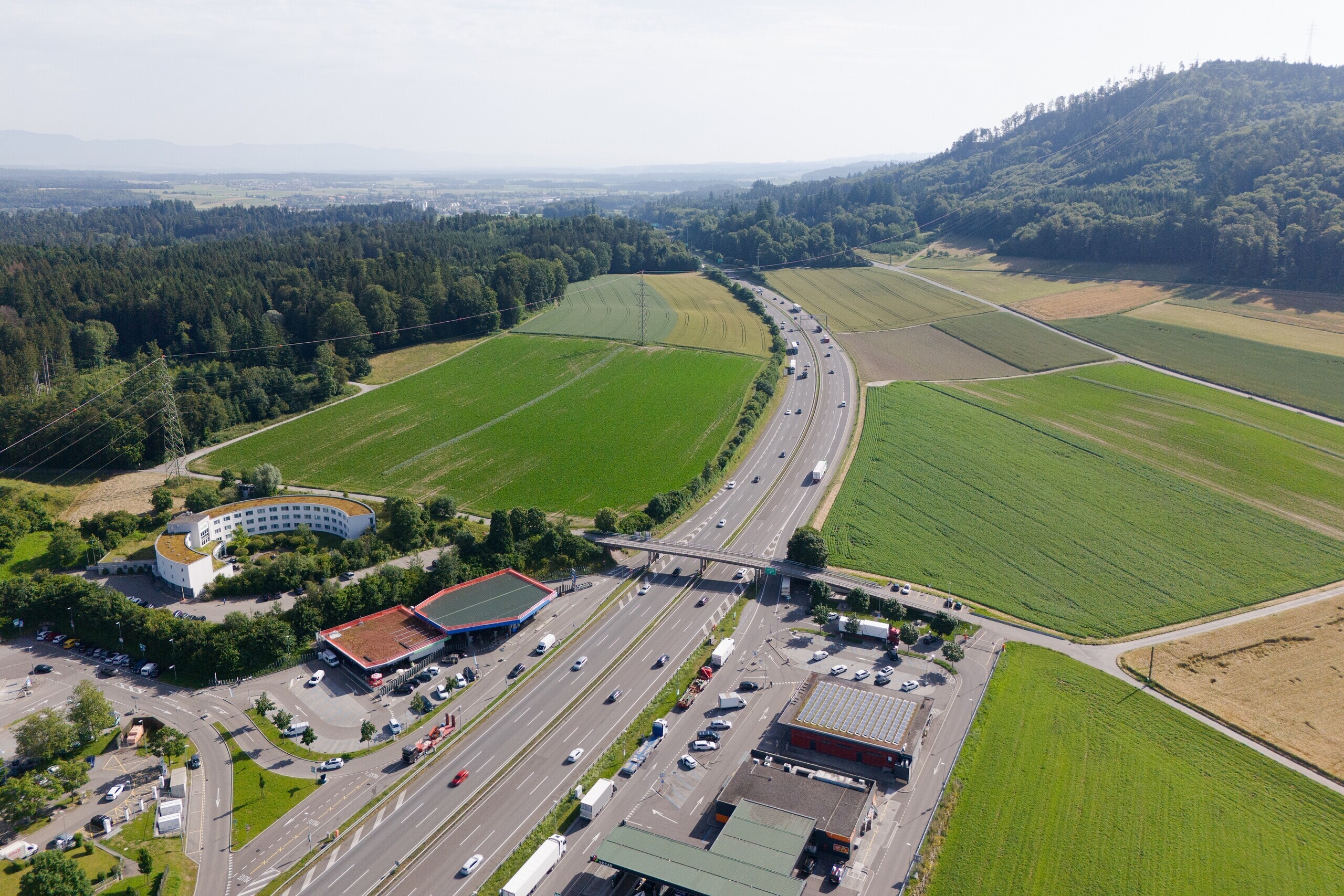Autobahnausbau Drohne Grauholz