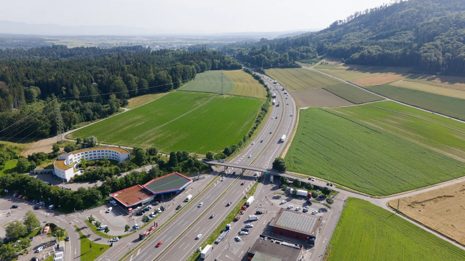 Autobahnausbau Drohne Grauholz