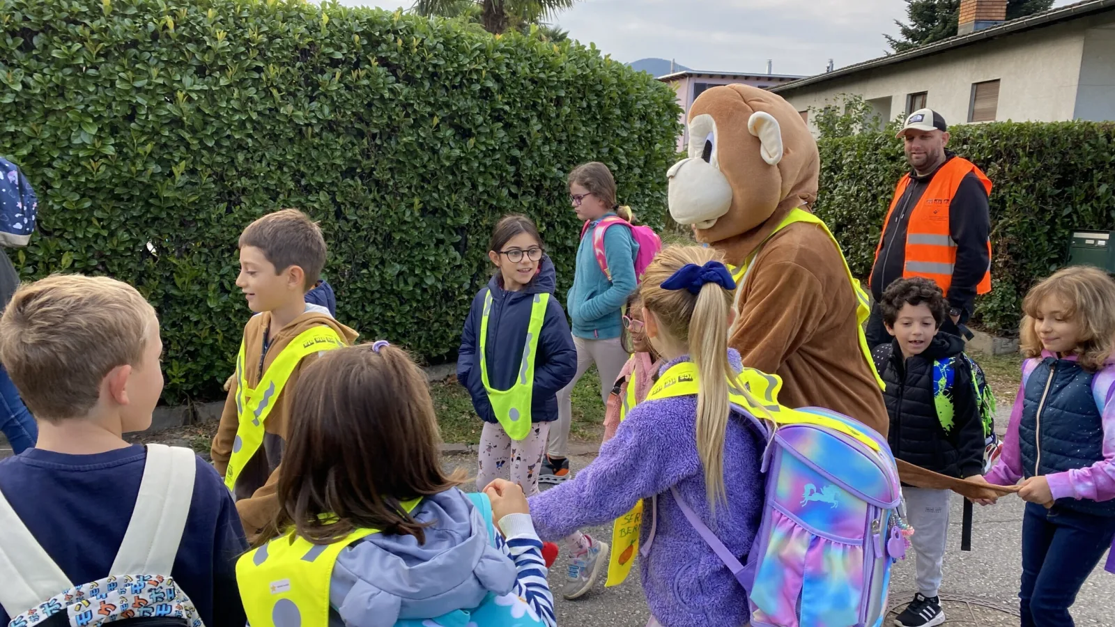 Internationaler Tag zu Fuss zur Schule Caslano Tessin