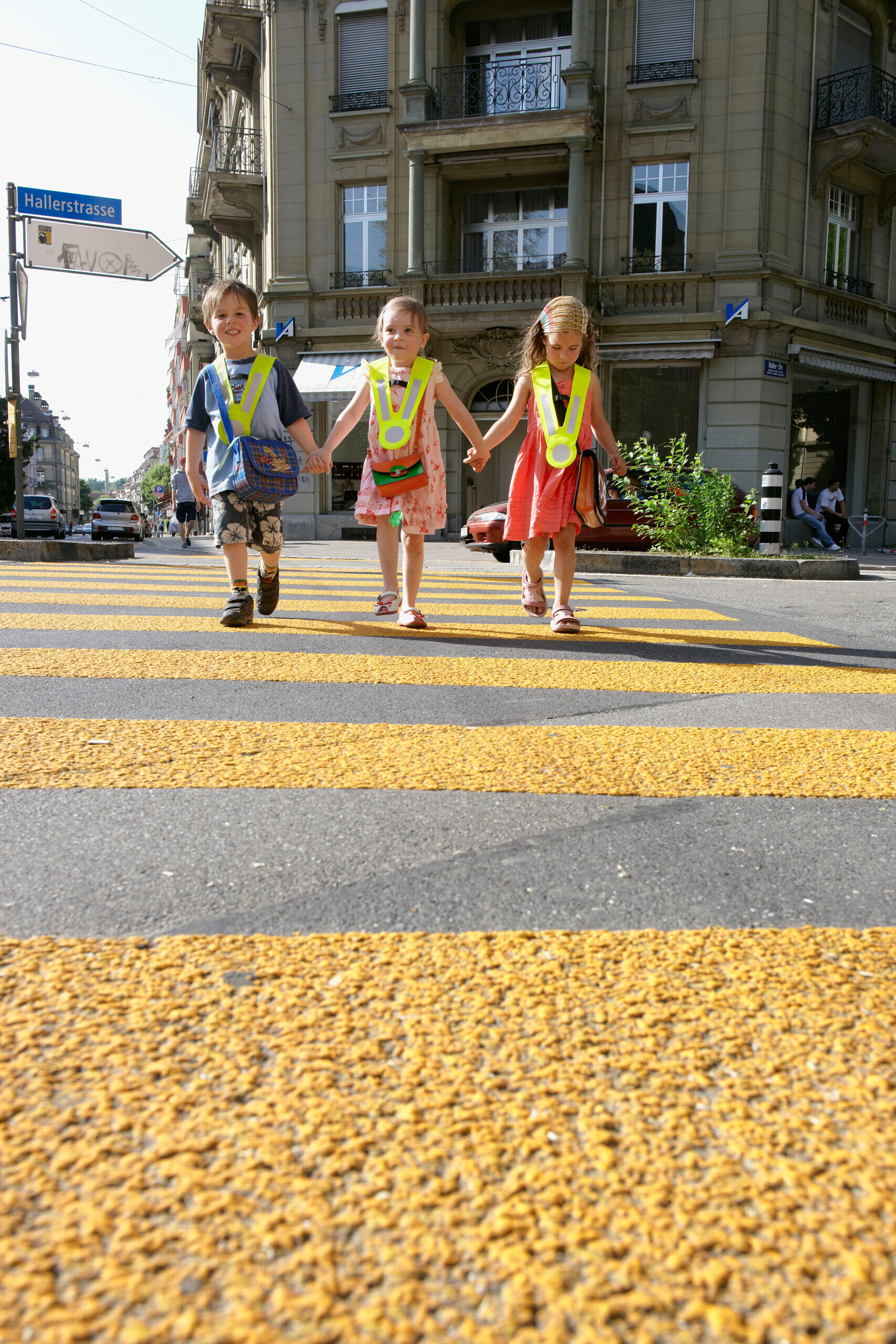Schulweg Kinder Quartier Sicherheit