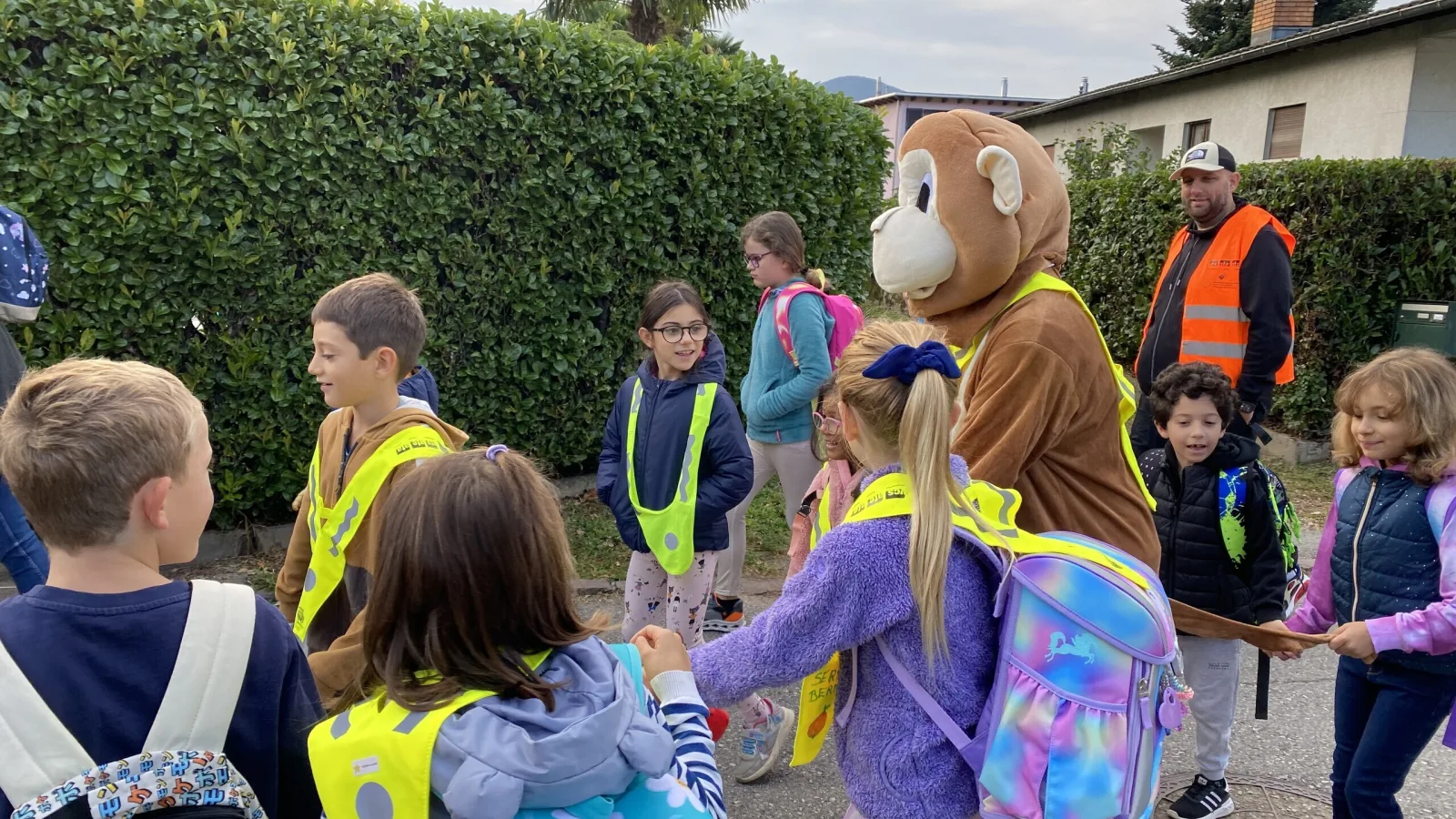 Internationaler Tag zu Fuss zur Schule Caslano Tessin