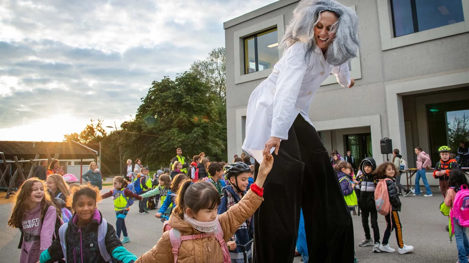 Internationaler Tag zu Fuss zur Schule