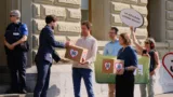 Übergabe Petition Tempo 30