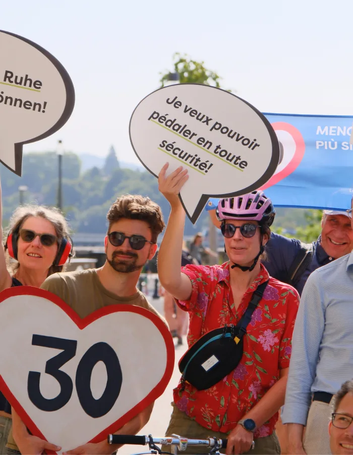 Übergabe Petition Tempo 30