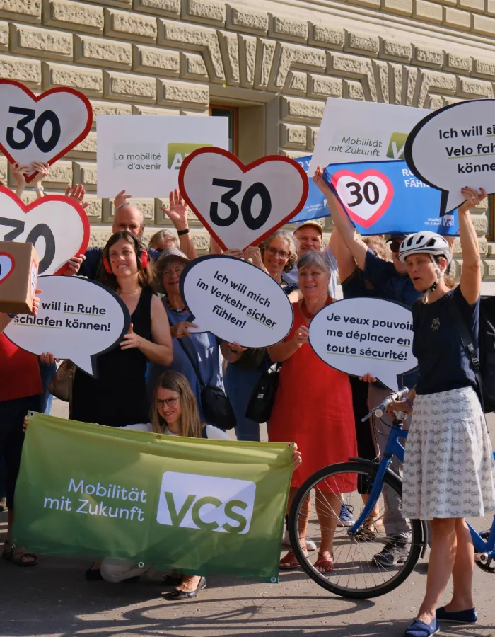 Übergabe Petition Tempo 30