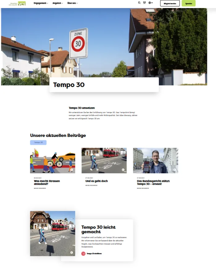 Website VCS Screenshot