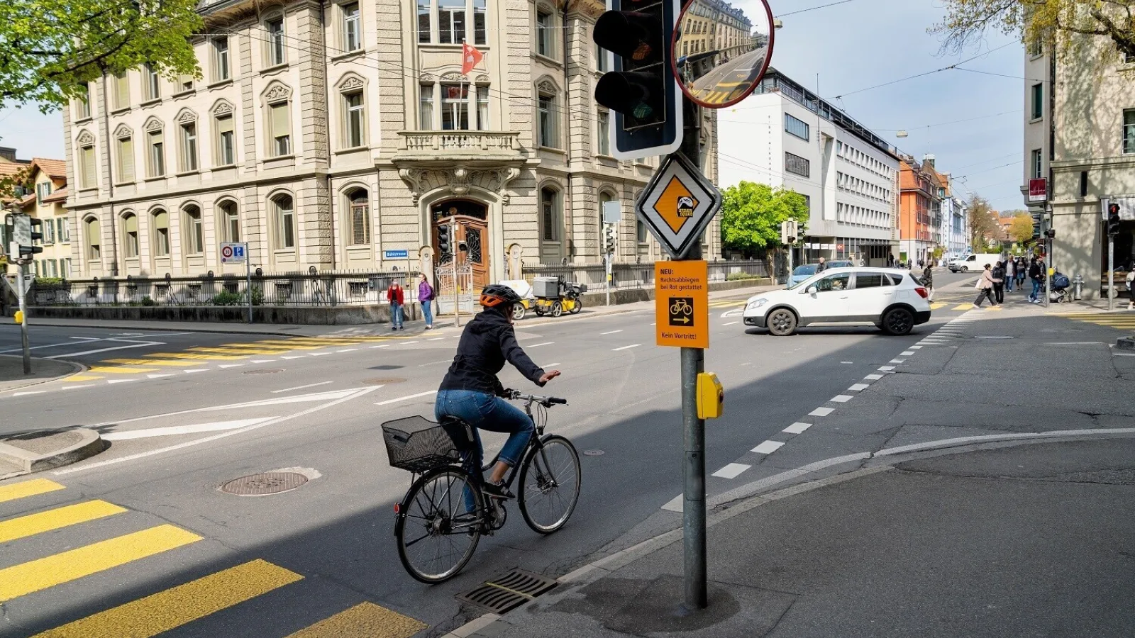 Velofahren Rechtsabbiegen
