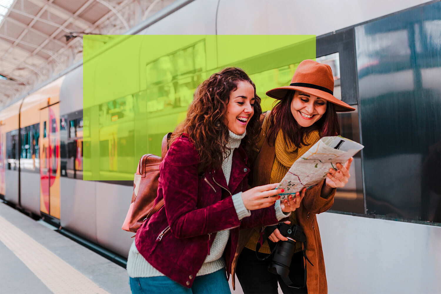 Familie Ferien Bahn Perron Schutzbrief