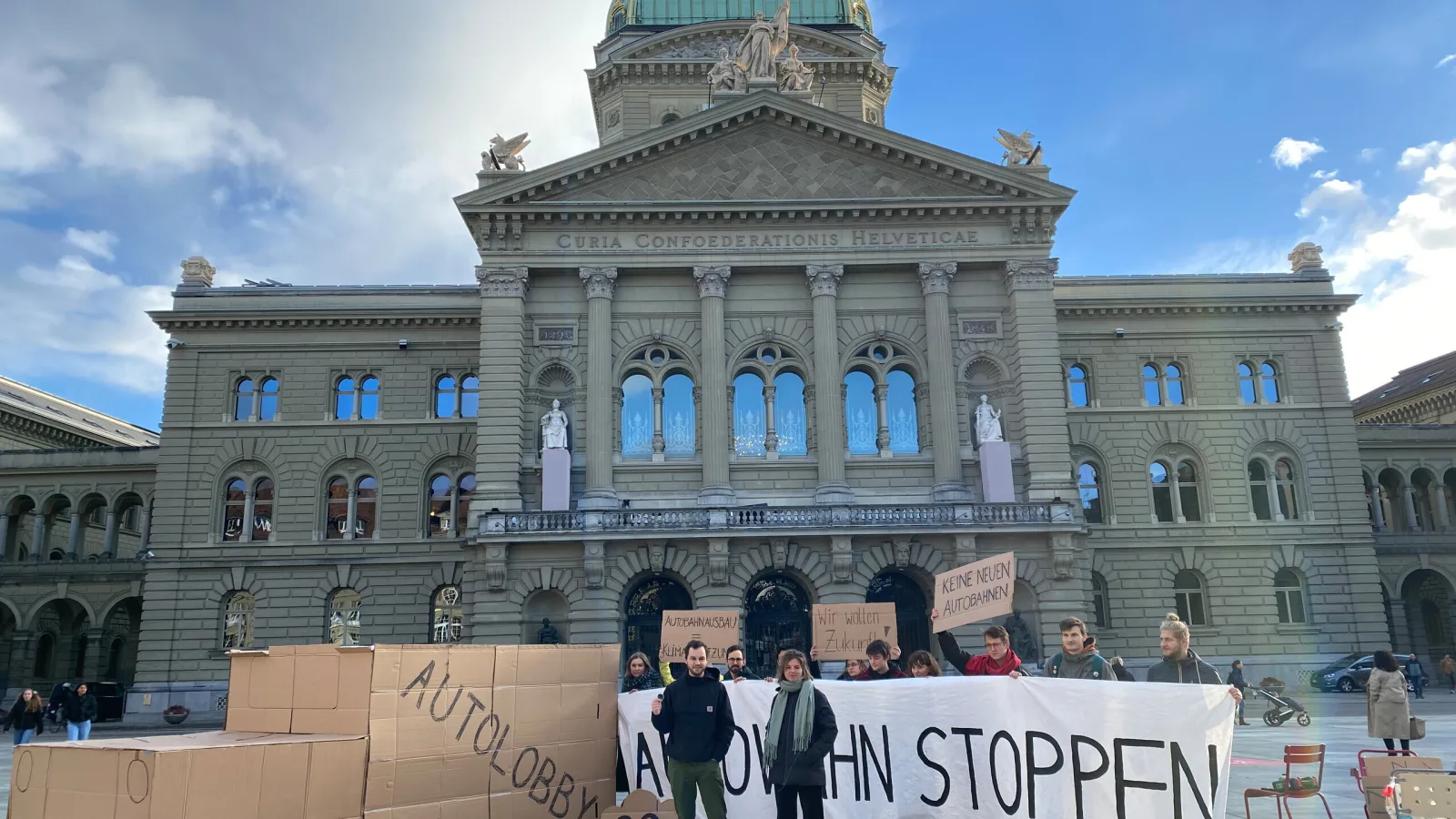 jungVCS Aktion Bundesplatz Referendum